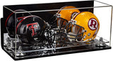 2 Mini Helmet or Mini Football with Mini Helmet Display Case - Mirror  Wall Mounts (B46/V46/A019)