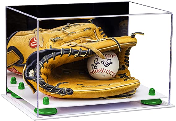 Acrylic Baseball Glove Display Case - Mirror No Wall Mounts  (V41/A004)