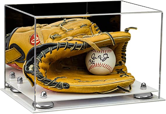 Acrylic Baseball Glove Display Case - Mirror No Wall Mounts  (V41/A004)