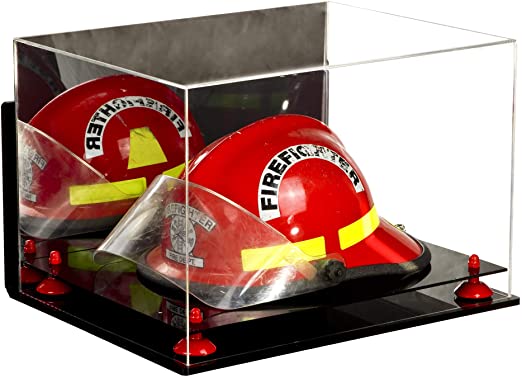 Acrylic Fireman's Helmet Display Case – Mirror Wall Mount (A014/V60)