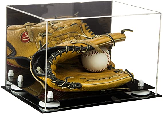 Acrylic Baseball Glove Display Case - Mirror No Wall Mounts  (V41/A004)