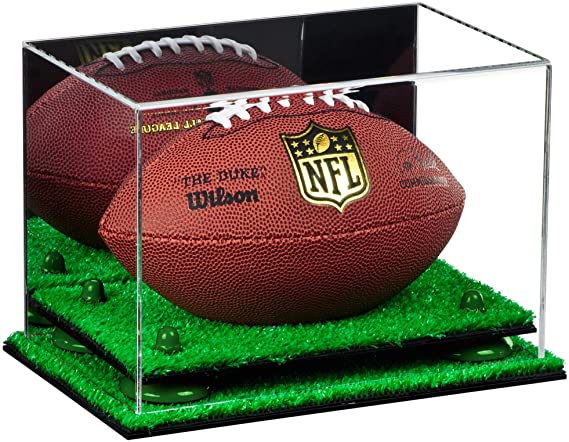 Mini/Miniature (not Full Size) Football Display Case Mirror Wall Mount (B43/A005)