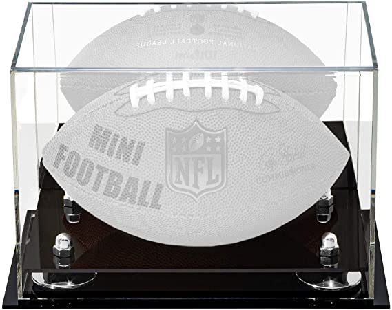 Mini/Miniature (not Full Size) Football Display Case Mirror No Wall Mounts (B43/A005)