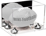 Mini/Miniature (not Full Size) Football Display Case Mirror No Wall Mounts (B43/A005)