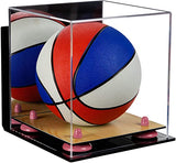 Acrylic Mini - Miniature (not Full Size) Basketball Display Case Mirror Wall Mount (A015/B03)