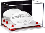 Mini/Miniature (not Full Size) Football Display Case Mirror No Wall Mounts (B43/A005)