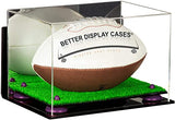 Full Size Football Display Case Horizontal - Mirror Wall Mounts (B41/A004)