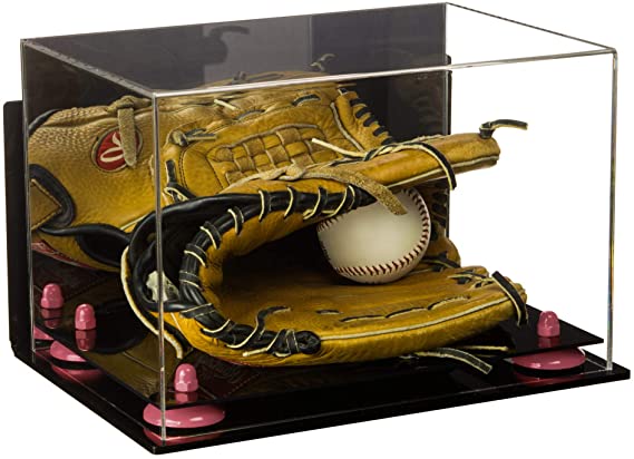 Acrylic Baseball Glove Display Case - Mirror Wall Mounts (V41/A004)