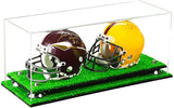 2 Mini Helmet or Mini Football with Mini Helmet Display Case - Clear (V46/A019)