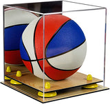 Acrylic Mini - Miniature (not Full Size) Basketball Display Case Mirror no Wall Mounts (A015/B03)