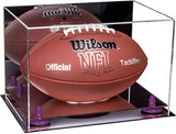 Full-Size Football Display Case Horizontal - Mirror No Wall Mount (B41/A004)