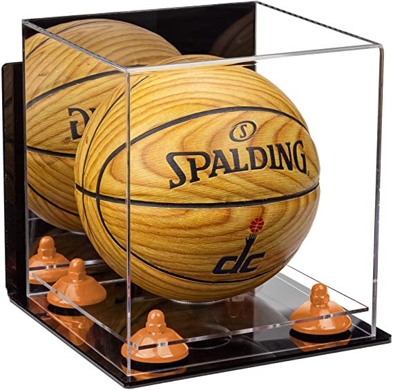 Acrylic Mini - Miniature (not Full Size) Basketball Display Case Mirror Wall Mount (A015/B03)