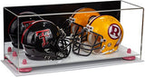 2 Mini Helmet or Mini Football with Mini Helmet Display Case - Mirror (B46/V46/A019)