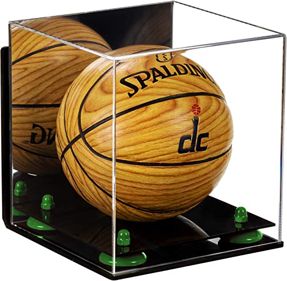 Acrylic Mini - Miniature (not Full Size) Basketball Display Case Mirror Wall Mount (A015/B03)