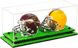 2 Mini Helmet or Mini Football with Mini Helmet Display Case - Clear (V46/A019)