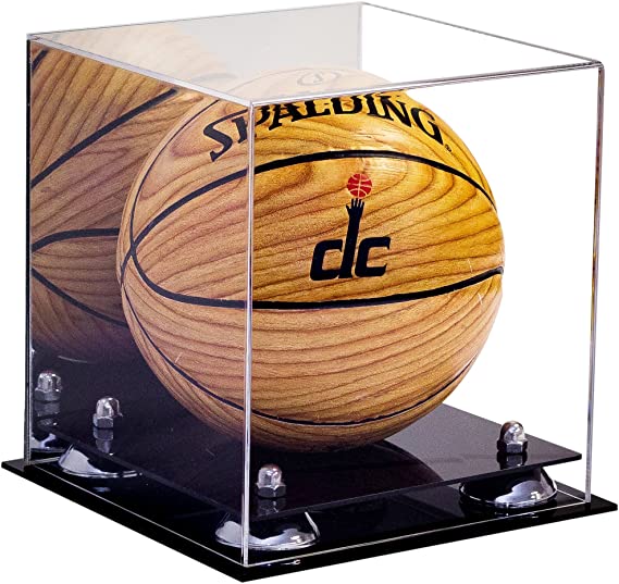 Acrylic Mini - Miniature (not Full Size) Basketball Display Case Mirror no Wall Mounts (A015/B03)