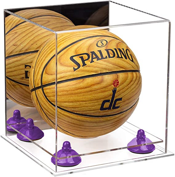 Acrylic Mini - Miniature (not Full Size) Basketball Display Case Mirror no Wall Mounts (A015/B03)