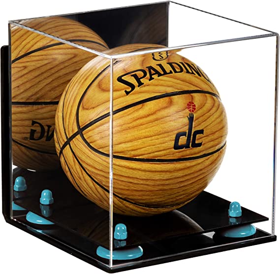Acrylic Mini - Miniature (not Full Size) Basketball Display Case Mirror Wall Mount (A015/B03)