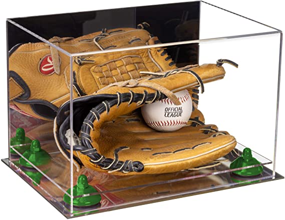 Acrylic Baseball Glove Display Case - Mirror No Wall Mounts  (V41/A004)