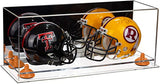 2 Mini Helmet or Mini Football with Mini Helmet Display Case - Mirror (B46/V46/A019)