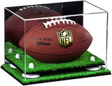 Mini/Miniature (not Full Size) Football Display Case Mirror No Wall Mounts (B43/A005)