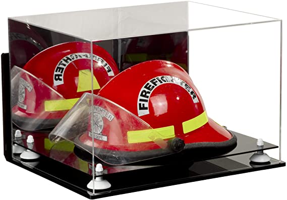 Acrylic Fireman's Helmet Display Case – Mirror Wall Mount (A014/V60)