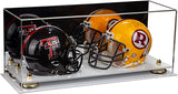 2 Mini Helmet or Mini Football with Mini Helmet Display Case - Mirror (B46/V46/A019)