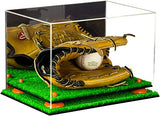 Acrylic Baseball Glove Display Case - Mirror No Wall Mounts  (V41/A004)