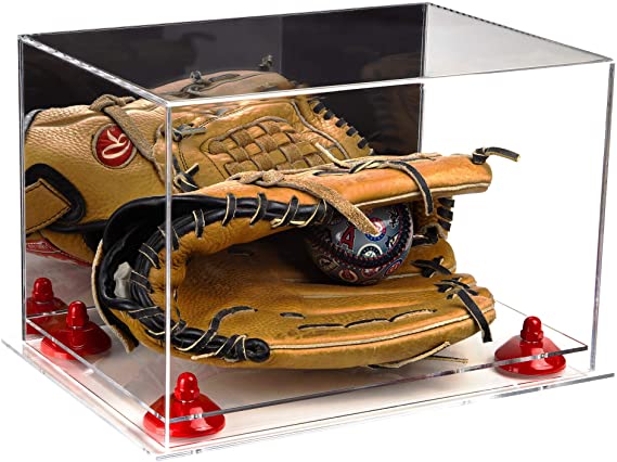 Acrylic Baseball Glove Display Case - Mirror No Wall Mounts  (V41/A004)