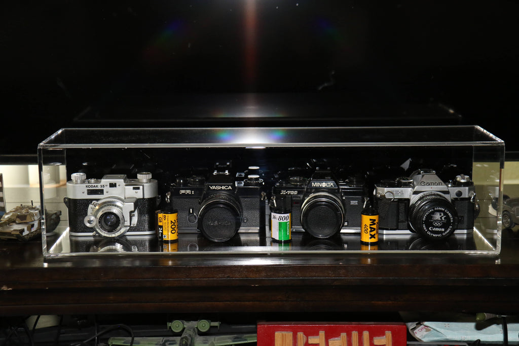 Versatile Acrylic Display Case with Slide Back and Size Options
