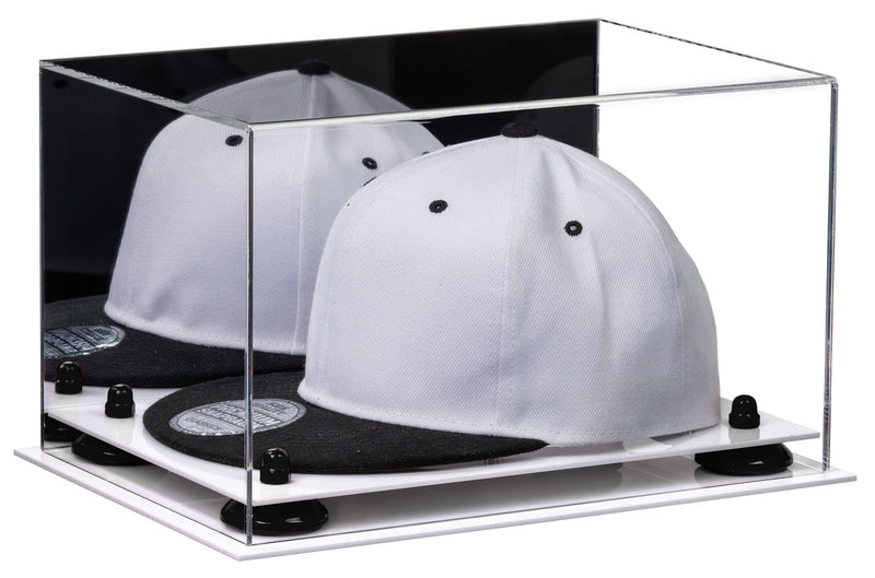 Snapback Hat or Baseball Cap Display Case - Mirror No Wall Mount (A018/V40)