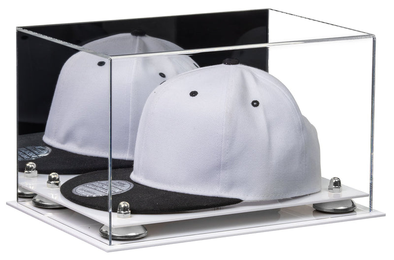 Snapback Hat or Baseball Cap Display Case - Mirror No Wall Mounts (A018/V40)