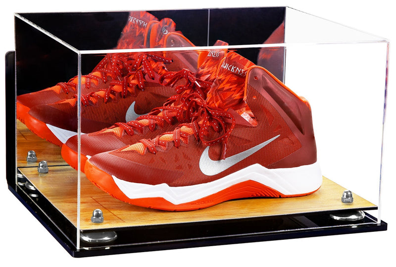 Basketball Shoe Pair Display Case 15.25 X 12 X 9 Mirror (A082/V13)