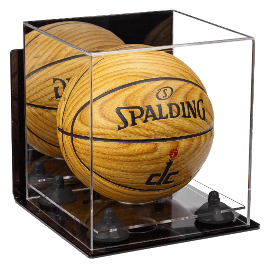 Acrylic Mini - Miniature (not Full Size) Basketball Display Case Mirror Wall Mount (A015/B03)