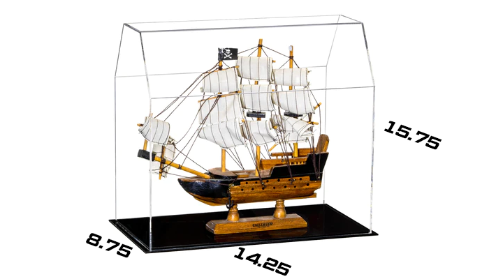 Model Ship Case with Dimensions