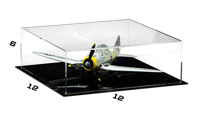 Airplane display with dimensions