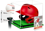 Little League Baseball Display Gift Set – Bats, Helmets, Card Display.