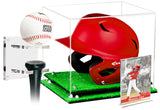Little League Baseball Display Gift Set – Bats, Helmets, Card Display.