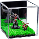 Versatile Acrylic Display Cases with Turf Base - All In One Product