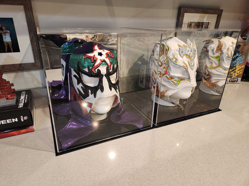 Mexican wrestling mask display