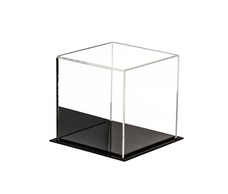 Versatile Acrylic Display Case, Cube, Dust Cover and Riser <br><sub>(Clear or Mirrored)<br>6" x 6" x 6" (A058-DS), Display Case, Better Display Cases, Better Display Cases - Better Display Cases