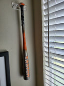 Vertical acrylic baseball bat wall mount
