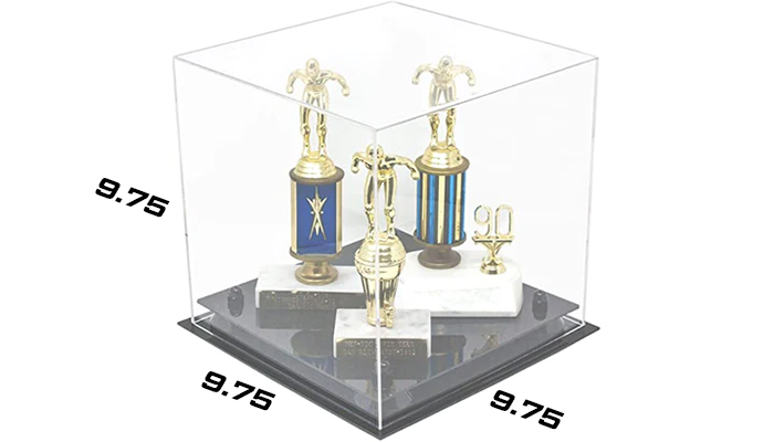 Versatile Display Case 9.75 X 9.75 X 9.75 Mirror (A027/V02)